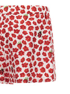 Versace Multicolor Silk Bermuda Shorts Versace