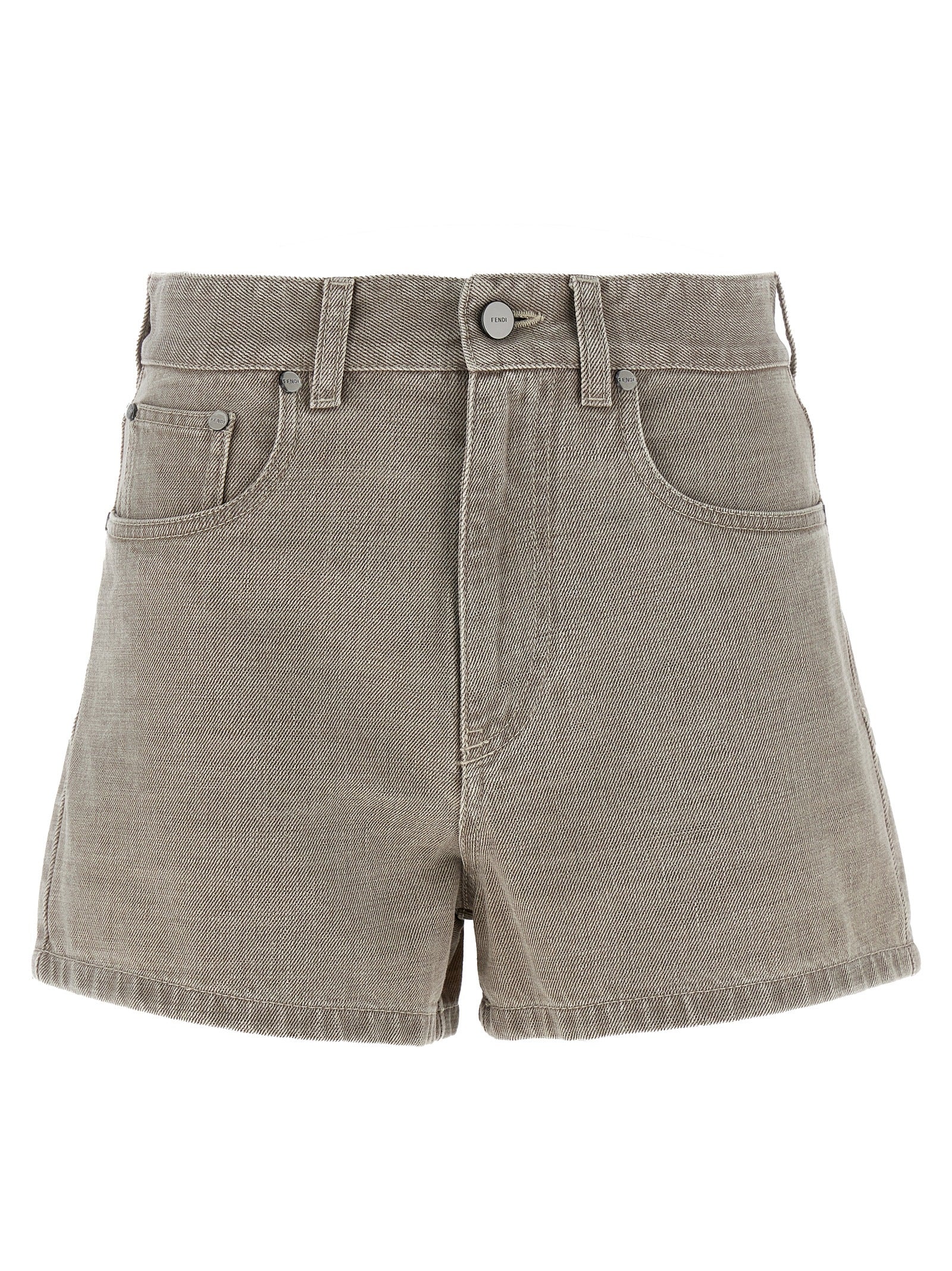 Fendi Beige Cotton Bermuda Shorts Fendi