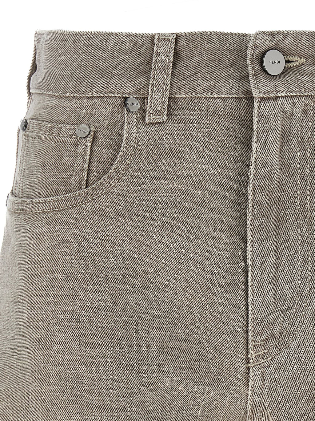 Fendi Beige Cotton Bermuda Shorts Fendi