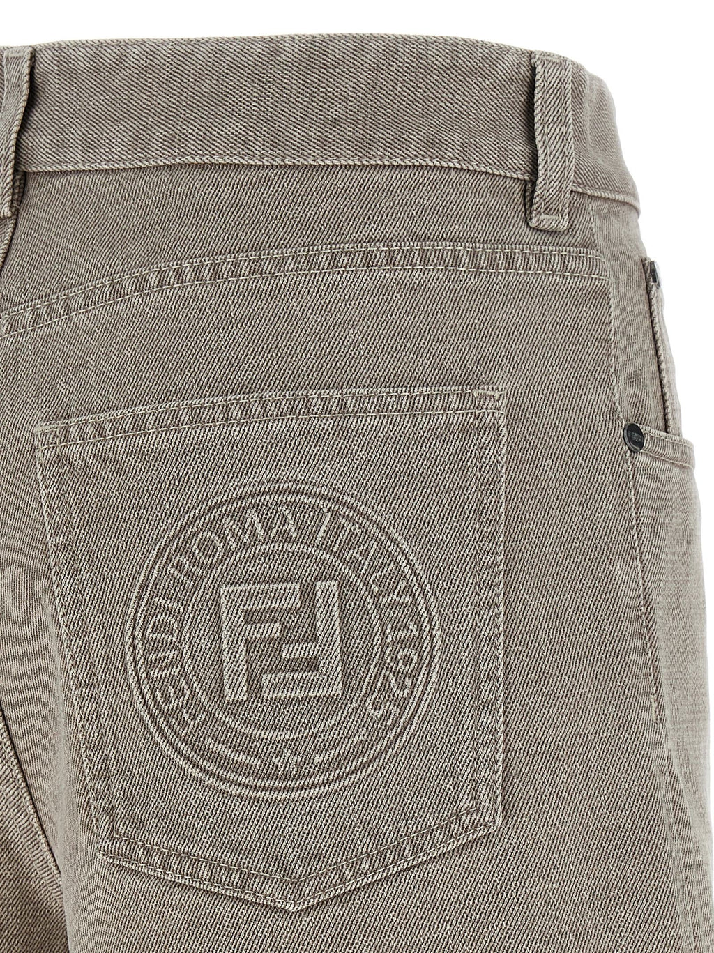 Fendi Beige Cotton Bermuda Shorts Fendi