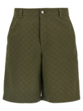 Gucci Bicolor Cotton Bermuda Shorts Gucci