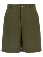 Gucci Bicolor Cotton Bermuda Shorts Gucci