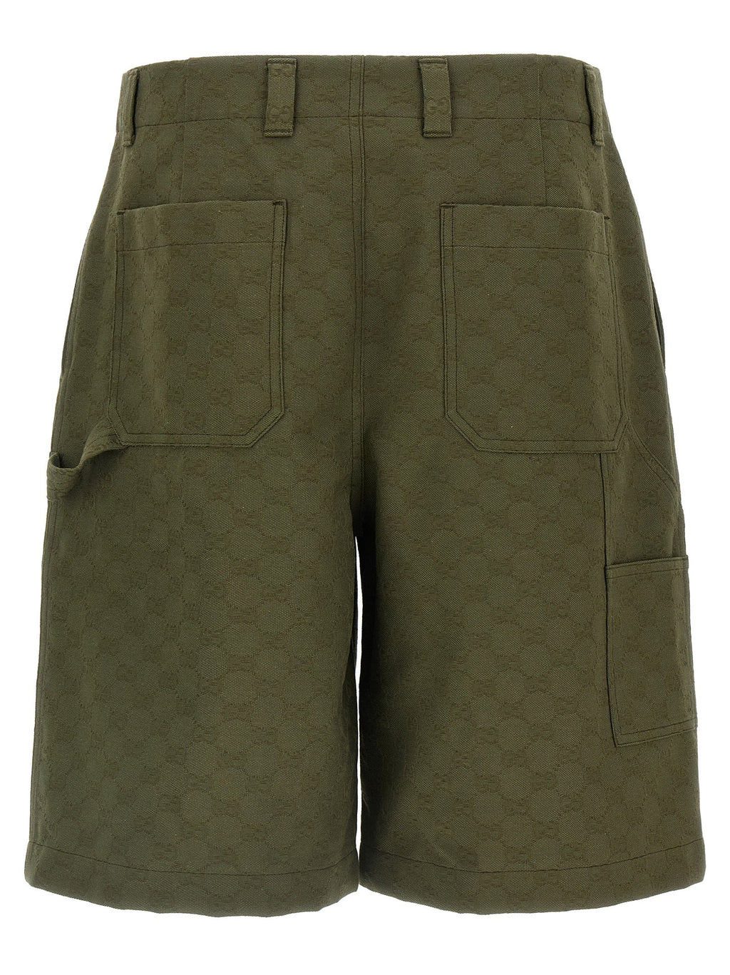 Gucci Bicolor Cotton Bermuda Shorts Gucci