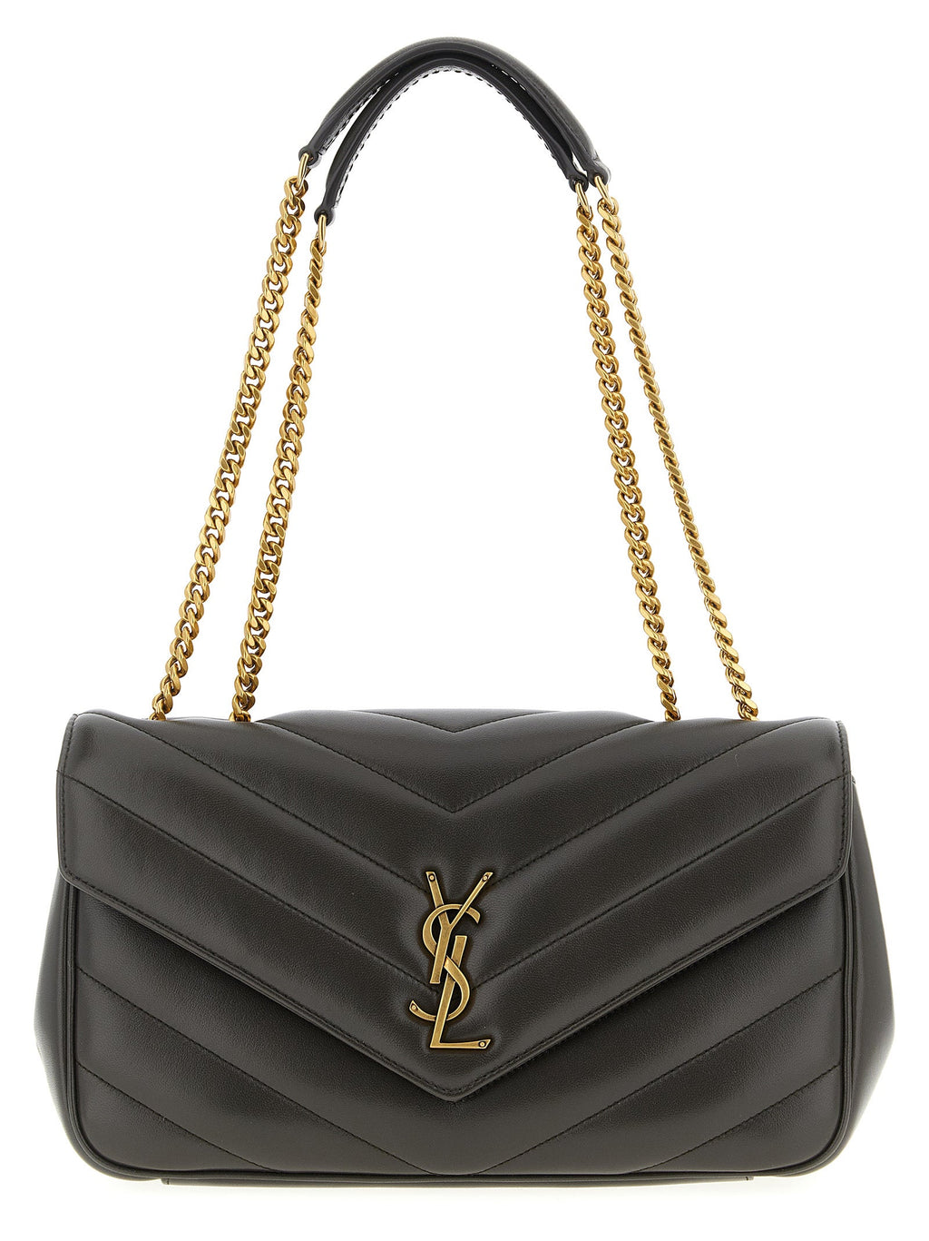 Saint Laurent Brown Lamb Leather Shoulder Bag Saint Laurent