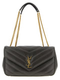 Saint Laurent Brown Lamb Leather Shoulder Bag Saint Laurent