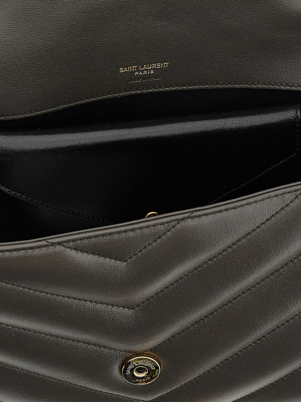 Saint Laurent Brown Lamb Leather Shoulder Bag Saint Laurent