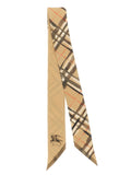 Burberry Beige Satin Foulard Burberry