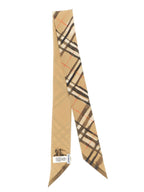 Burberry Beige Satin Foulard Burberry