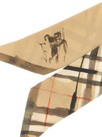 Burberry Beige Satin Foulard Burberry