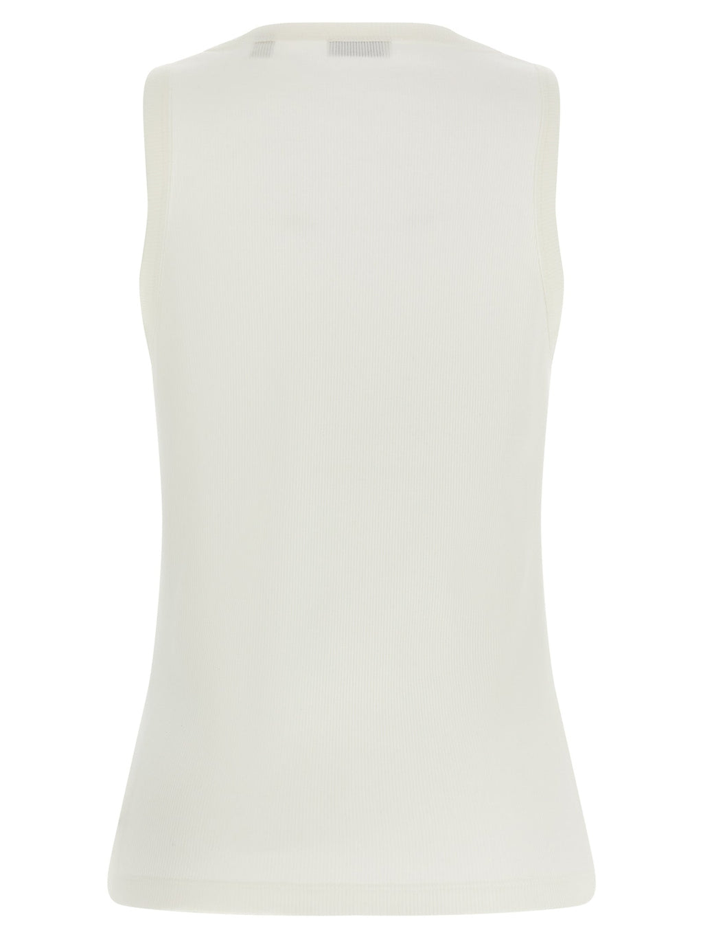 Burberry White Cotton Tank Tops Burberry