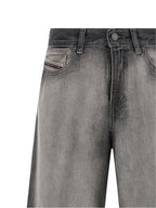 Diesel Gray Cotton Flared Jeans Diesel