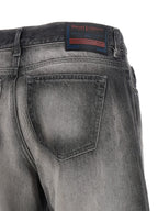 Diesel Gray Cotton Flared Jeans Diesel