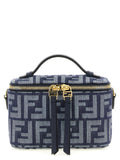 Fendi Blue Cotton Handbag Fendi