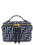 Fendi Blue Cotton Handbag Fendi