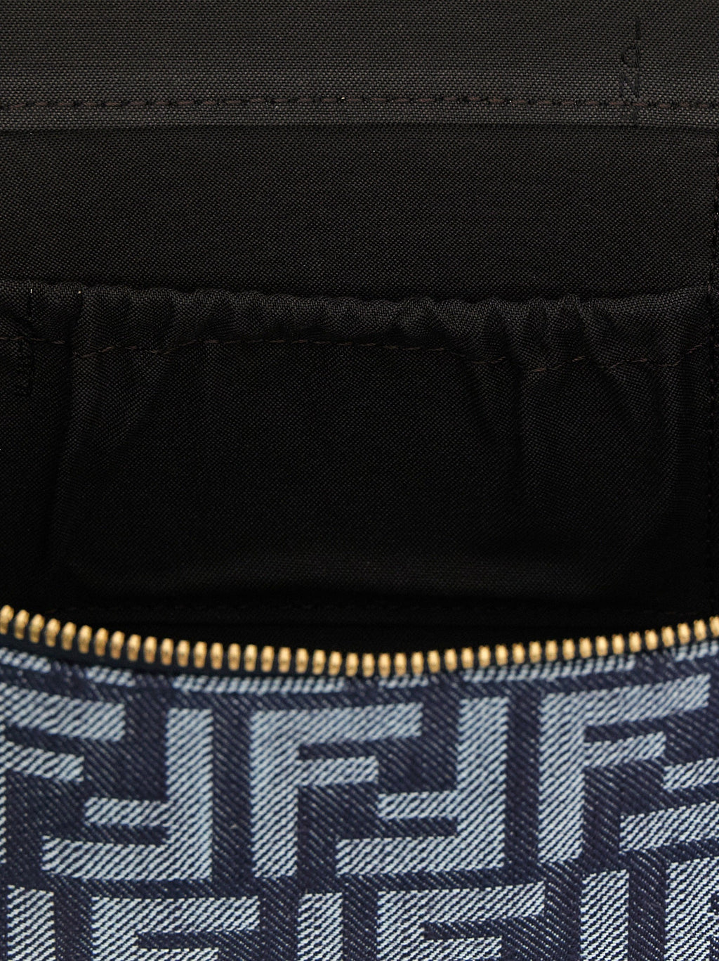 Fendi Blue Cotton Handbag Fendi