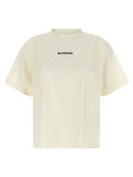 Balenciaga White Cotton T-Shirt Balenciaga