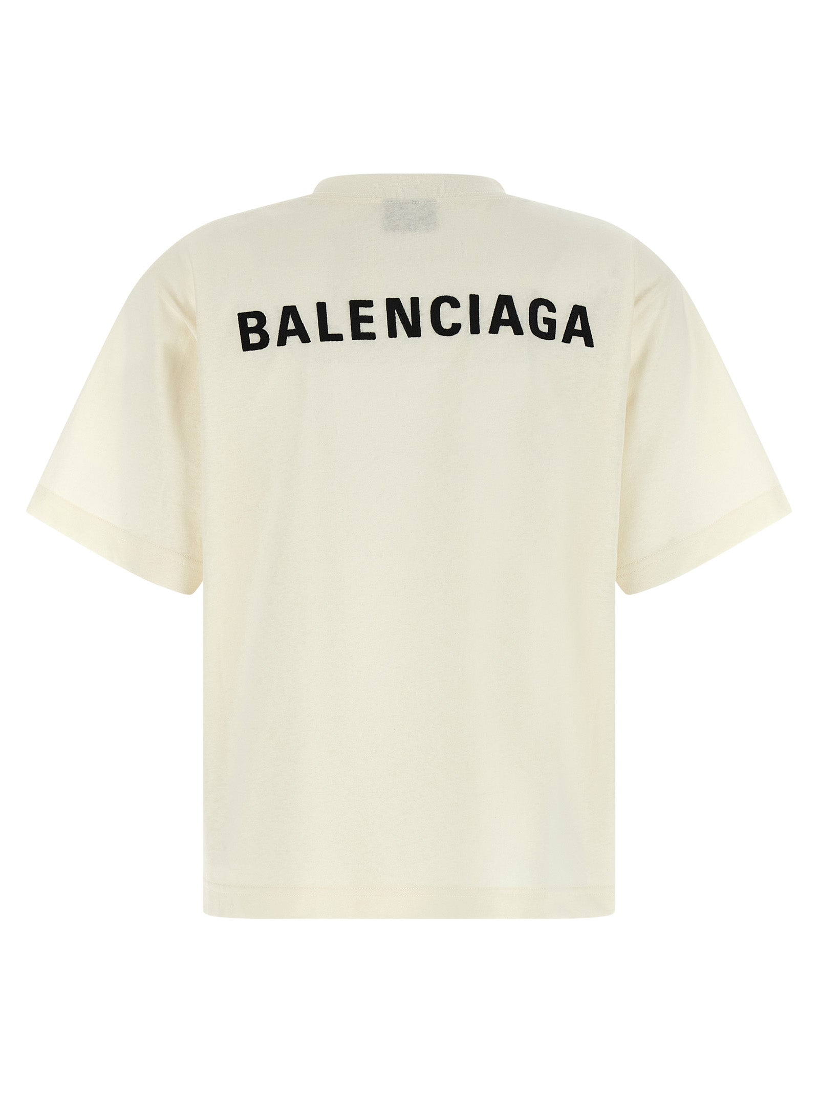 Balenciaga White Cotton T-Shirt Balenciaga