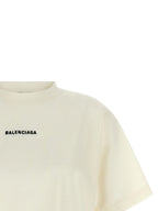 Balenciaga White Cotton T-Shirt Balenciaga