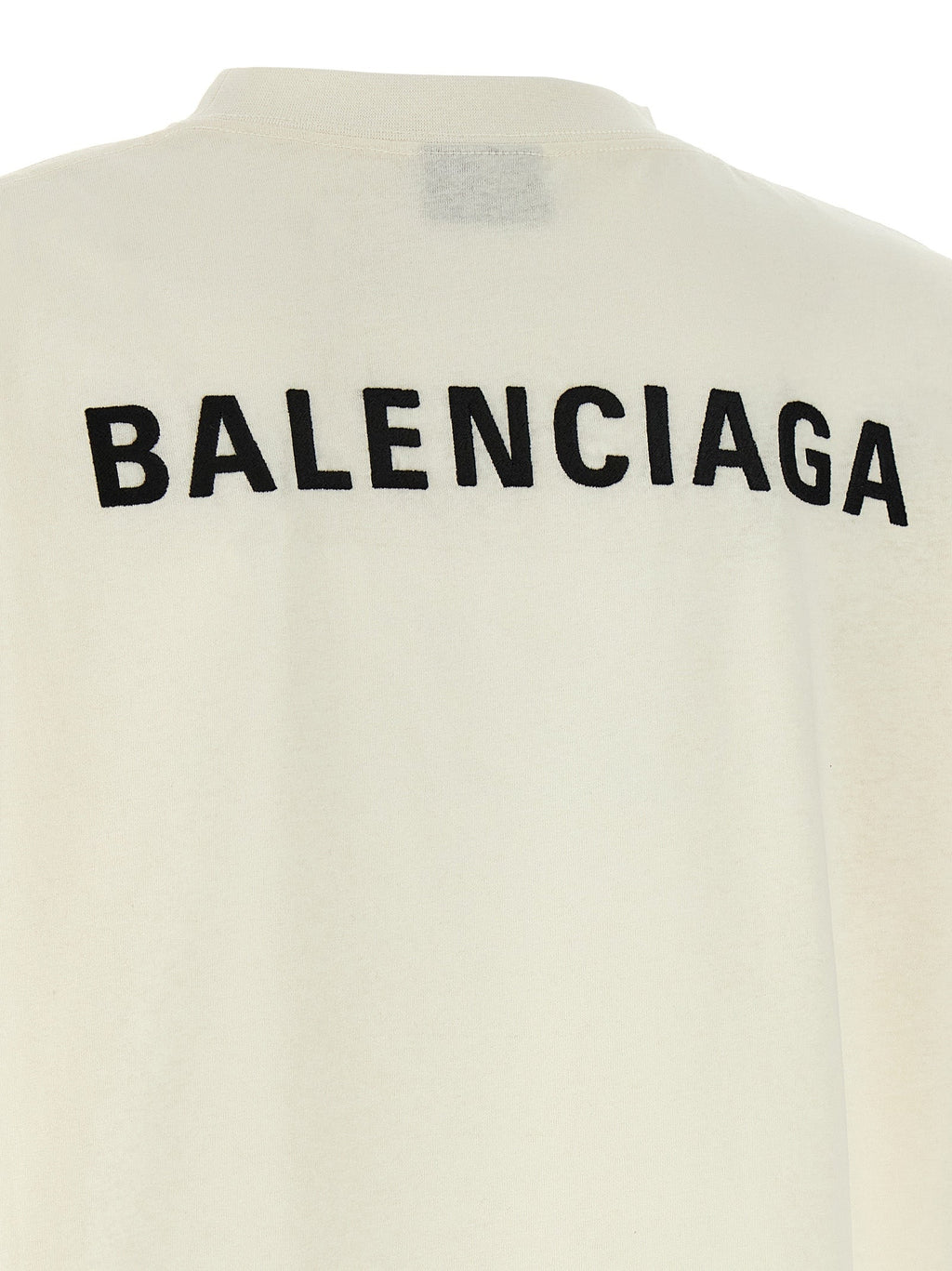 Balenciaga White Cotton T-Shirt Balenciaga
