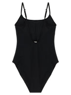 Polo Ralph Lauren Black Nylon One-Piece Swimsuit Polo Ralph Lauren