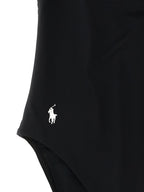 Polo Ralph Lauren Black Nylon One-Piece Swimsuit Polo Ralph Lauren