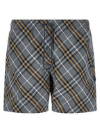 Burberry Blue Polyamide Bermuda Shorts Burberry