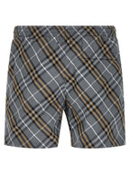 Burberry Blue Polyamide Bermuda Shorts Burberry