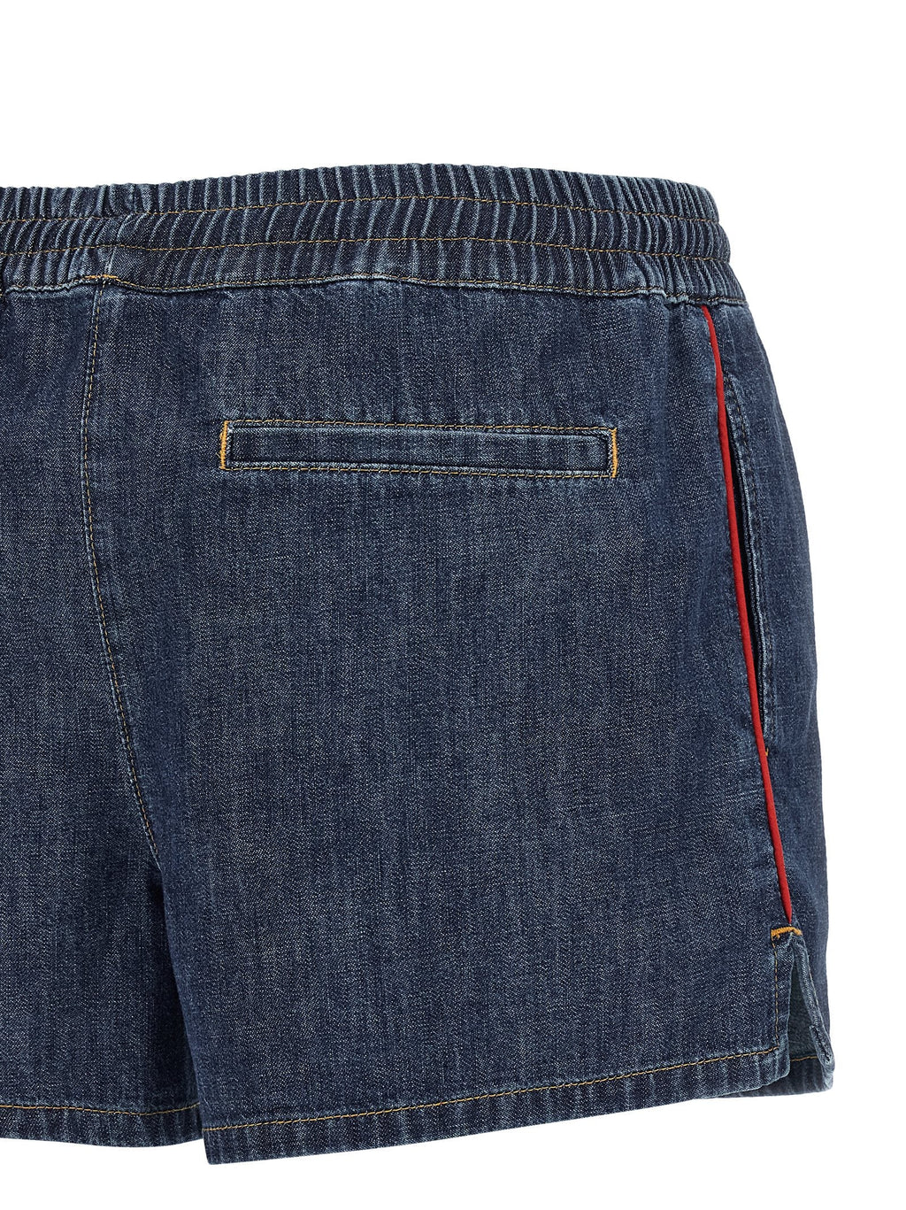 Valentino Garavani Blue Cotton Bermuda Shorts Valentino Garavani