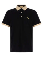 Valentino Garavani Bicolor Cotton Polo Shirt Valentino Garavani