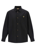 Valentino Garavani Black Polyester Jacket Valentino Garavani