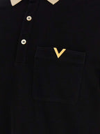 Valentino Garavani Bicolor Cotton Polo Shirt Valentino Garavani