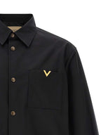 Valentino Garavani Black Polyester Jacket Valentino Garavani