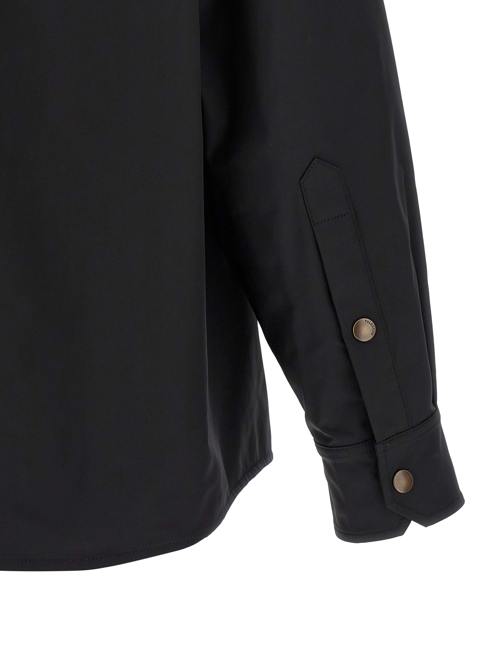 Valentino Garavani Black Polyester Jacket Valentino Garavani