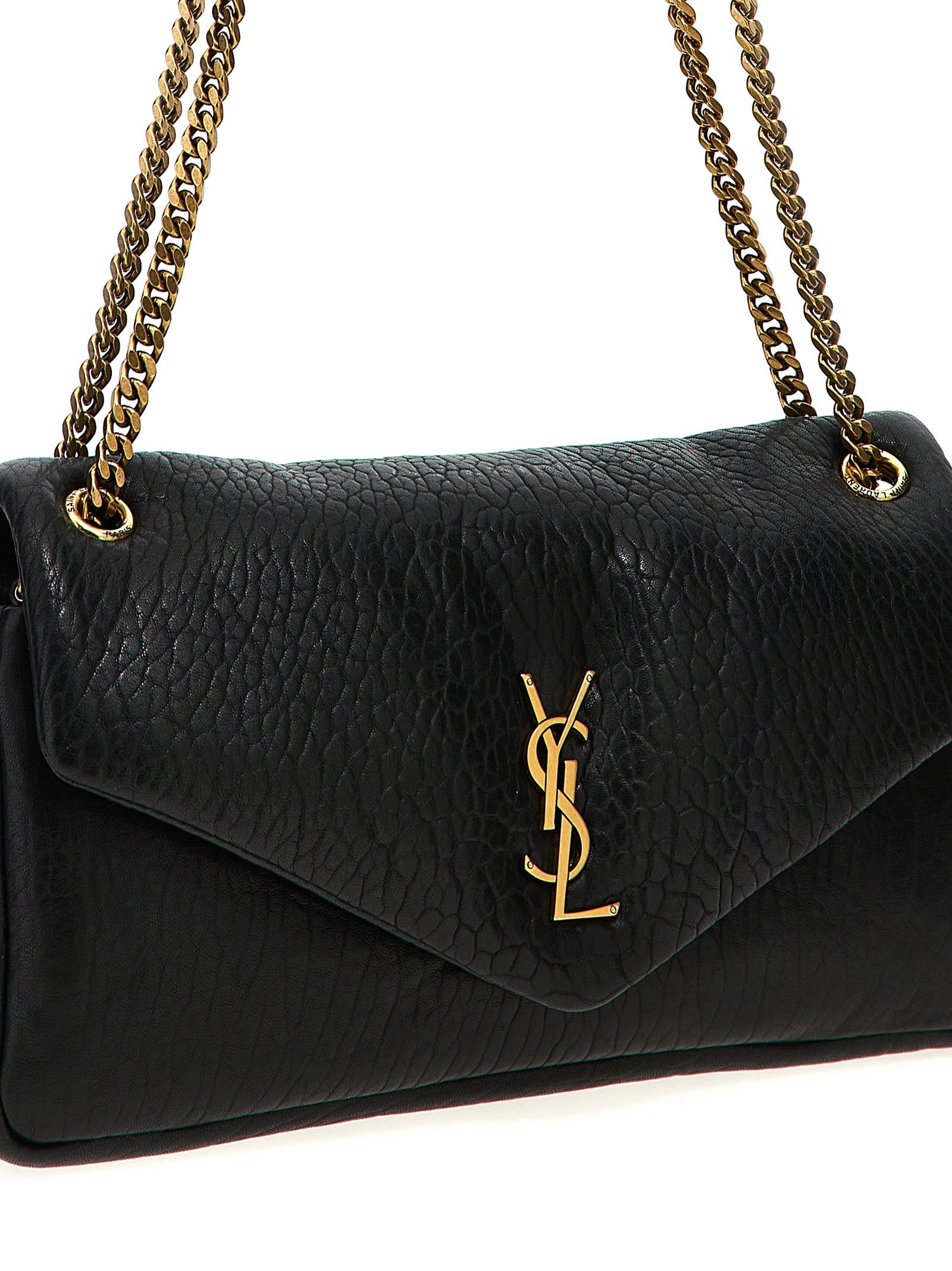 Saint Laurent Black Leather Shoulder Bag Saint Laurent