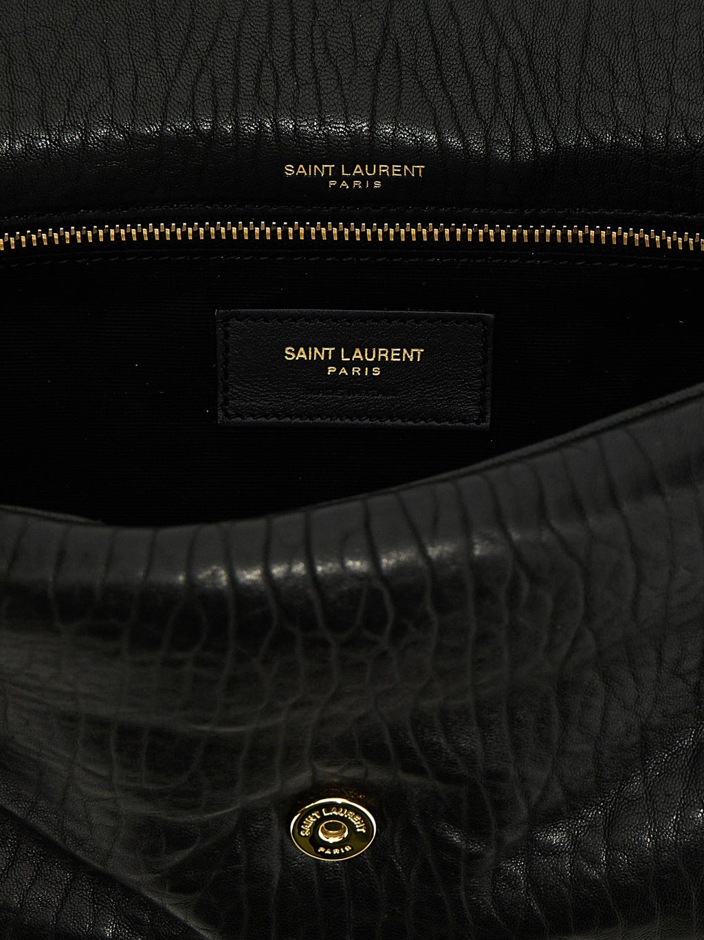 Saint Laurent Black Leather Shoulder Bag Saint Laurent
