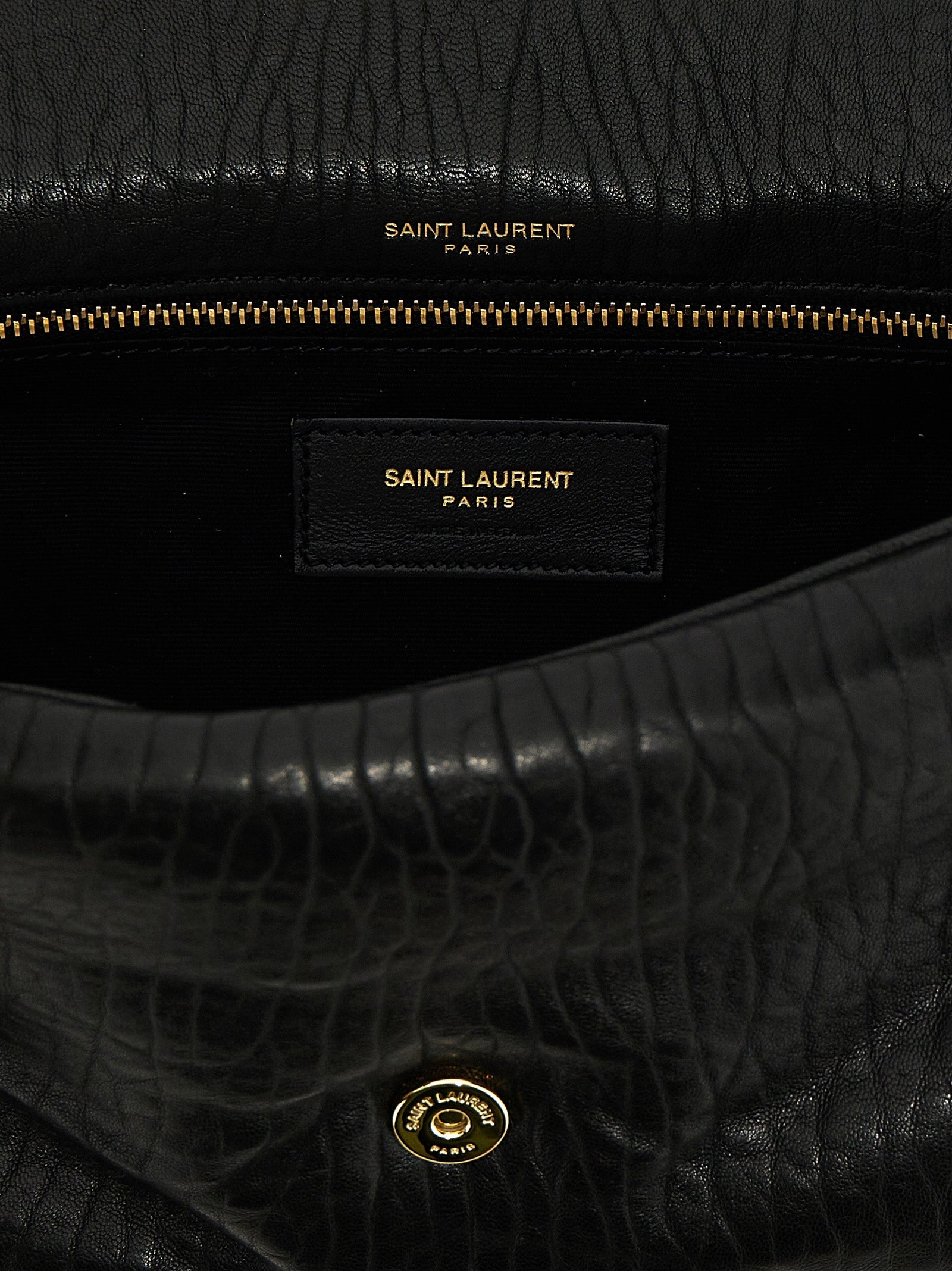 Saint Laurent Black Leather Shoulder Bag Saint Laurent