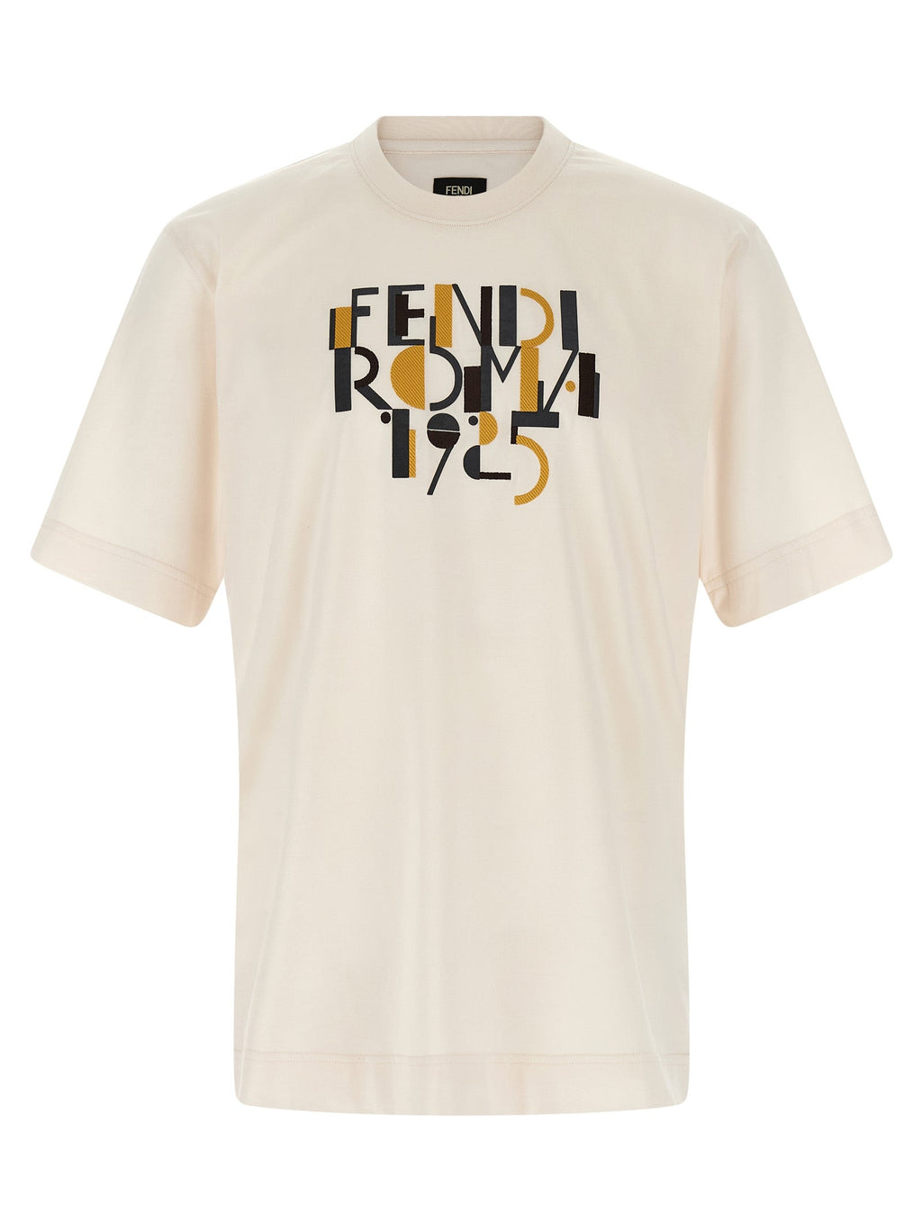 Fendi White Cotton T-Shirt Fendi