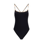 Burberry Black Elastane One-Piece Swimsuit Burberry