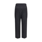 Valentino Black Silk Cropped Pants Valentino