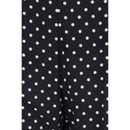 Valentino Black Silk Cropped Pants Valentino