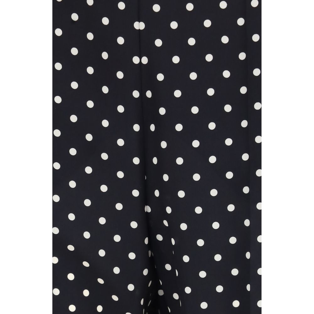 Valentino Black Silk Cropped Pants Valentino
