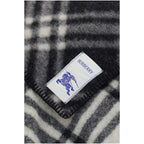 Burberry Gray Wool Oves Aries Scarf Burberry