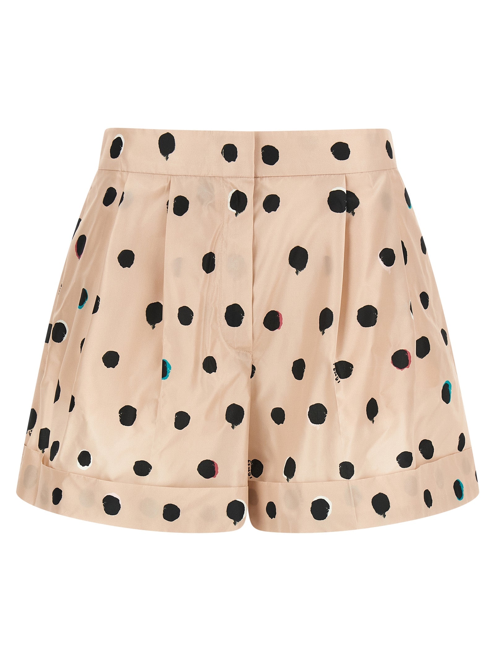 Fendi Multicolor Silk Bermuda Shorts Fendi