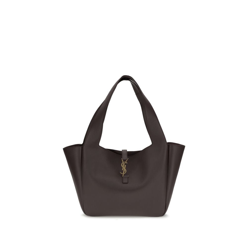 Saint Laurent Brown Calf Leather Bos Taurus Shoulder Bag Saint Laurent