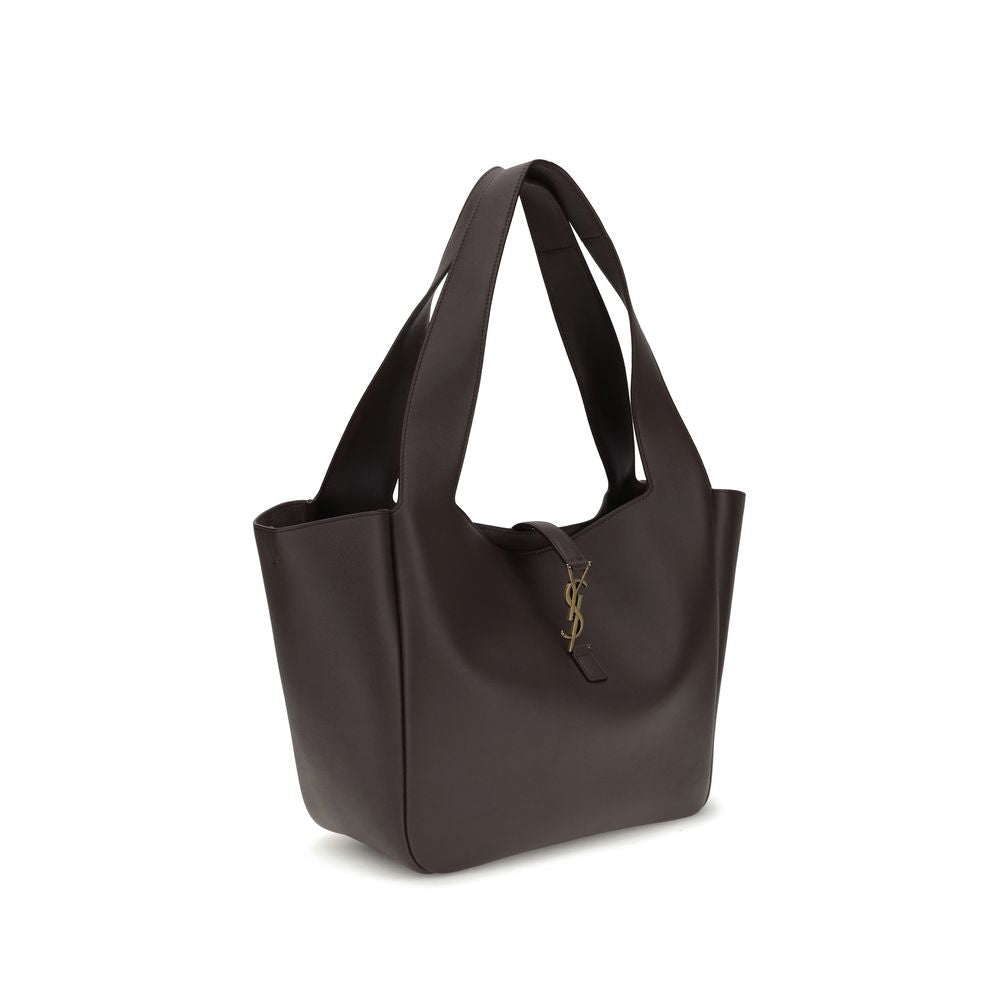 Saint Laurent Brown Calf Leather Bos Taurus Shoulder Bag Saint Laurent