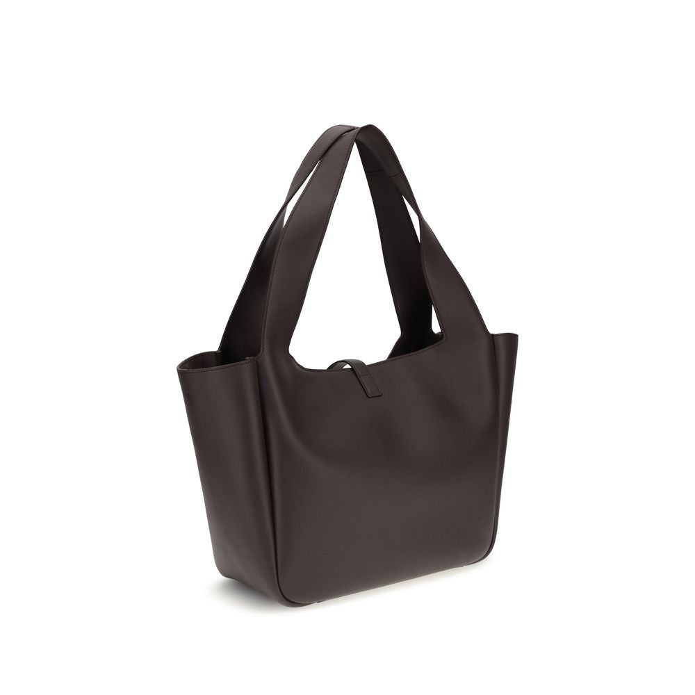 Saint Laurent Brown Calf Leather Bos Taurus Shoulder Bag Saint Laurent