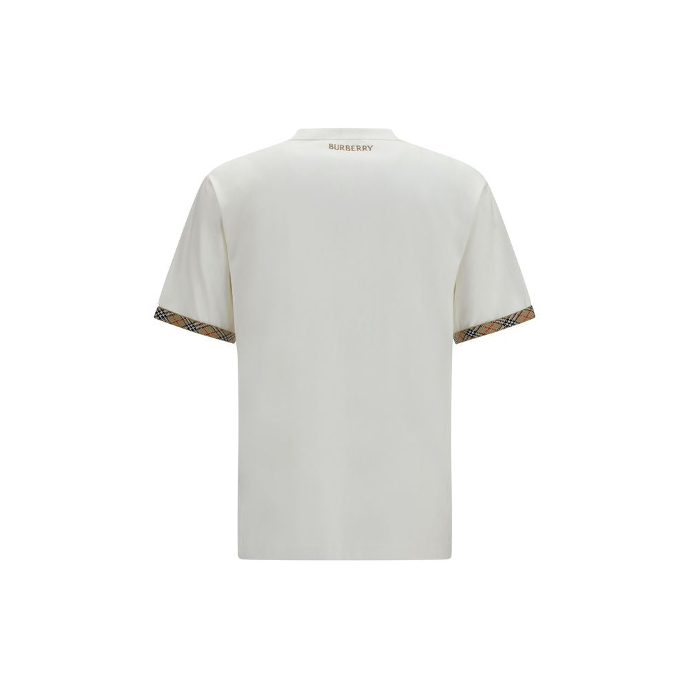 Burberry White Cotton T-Shirt Burberry