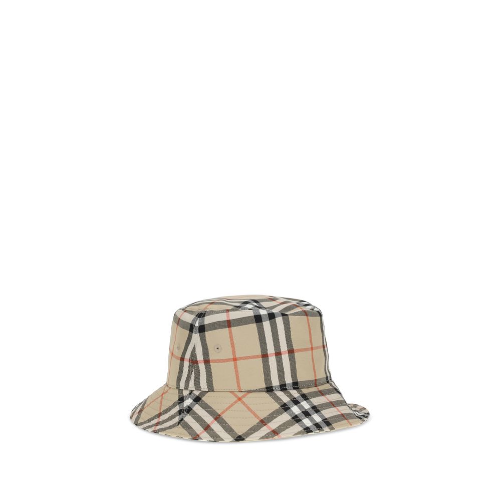 Burberry Beige Cotton Bucket Hat Burberry