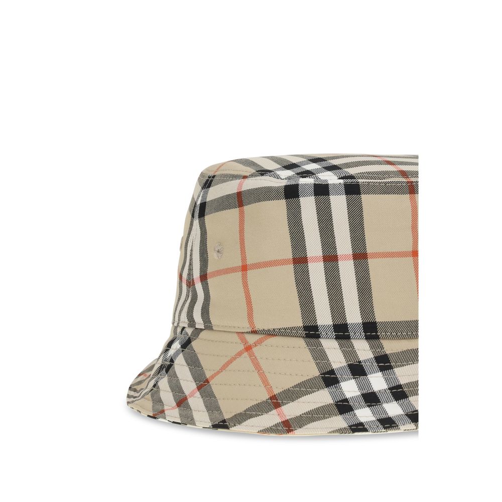 Burberry Beige Cotton Bucket Hat Burberry