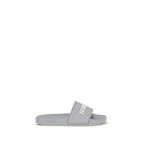 Burberry Gray Rubber Slides Burberry